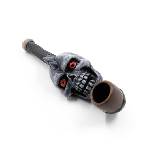 Shop PIPE - SPIKE SKULL HAND CRAFTED 12cm in australian