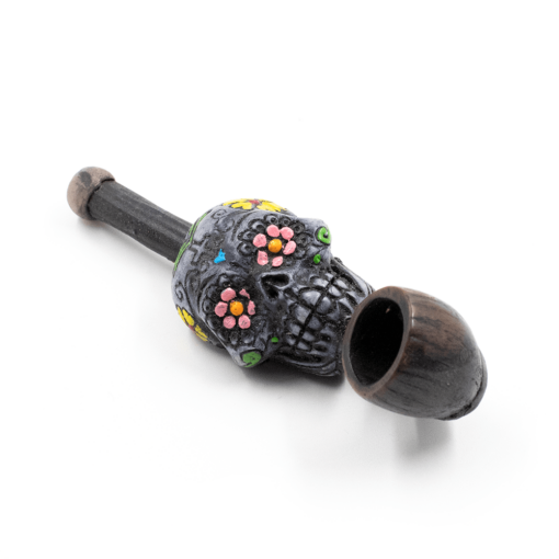 Shop PIPE - SUGAR SKULL GREY HAND CRAFTED 12cm in australian