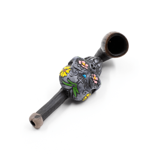 Shop PIPE - SUGAR SKULL GREY HAND CRAFTED 12cm in australian