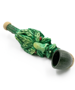 Shop PIPE - SMOKIN LEAF MAN HAND CRAFTED 12cm in australian