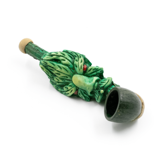 Shop PIPE - SMOKIN LEAF MAN HAND CRAFTED 12cm in australian