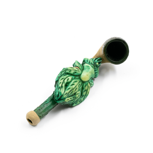 Shop PIPE - SMOKIN LEAF MAN HAND CRAFTED 12cm in australian