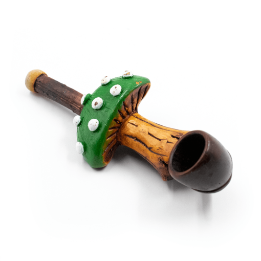 Shop PIPE - GREEN SHROOM HAND CRAFTED 12cm in australian