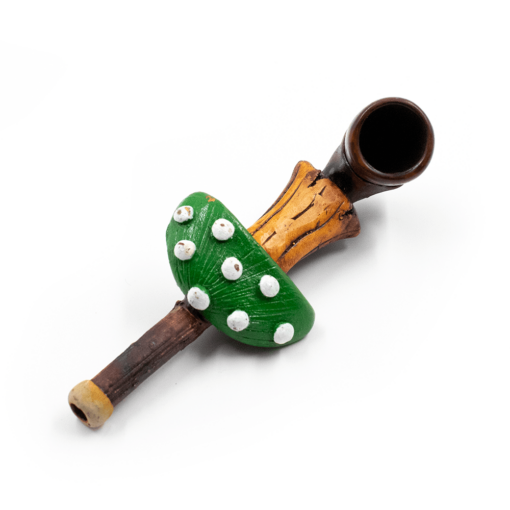 Shop PIPE - GREEN SHROOM HAND CRAFTED 12cm in australian