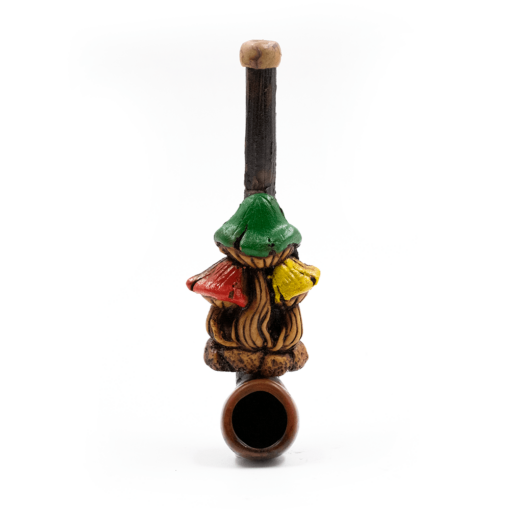 Shop PIPE - 3 SHROOMS RED/GREEN/YELLOW HAND CRAFTED 12cm in australian