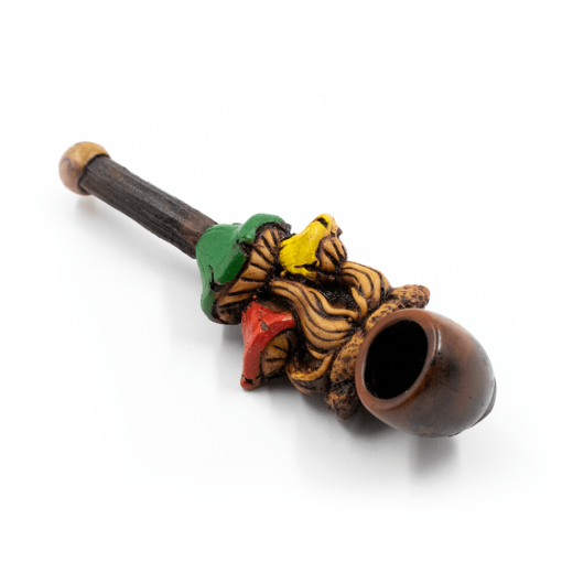 Shop PIPE - 3 SHROOMS RED/GREEN/YELLOW HAND CRAFTED 12cm in australian