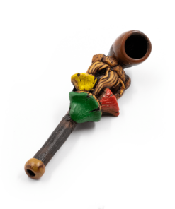 Shop PIPE - 3 SHROOMS RED/GREEN/YELLOW HAND CRAFTED 12cm in australian