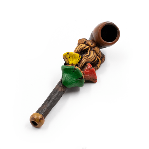 Shop PIPE - 3 SHROOMS RED/GREEN/YELLOW HAND CRAFTED 12cm in australian