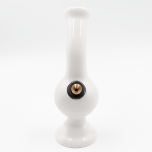 Shop Elbow Bubble Ceramic Bong - White in australian