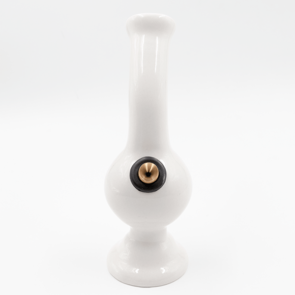 Shop Elbow Bubble Ceramic Bong - White in australian