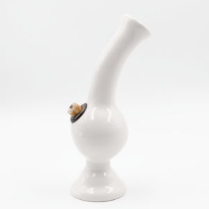 Shop Elbow Bubble Ceramic Bong - White in australian