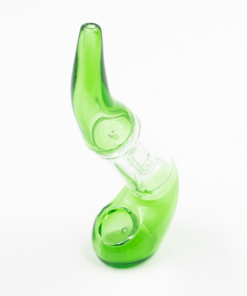 Shop PIPE - GLASS SHERLOCK PERCOLATOR LIME GREEN CLEAR MID SECTION in australian