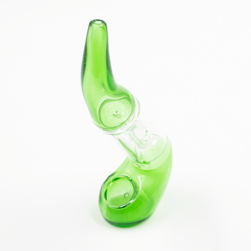 Shop PIPE - GLASS SHERLOCK PERCOLATOR LIME GREEN CLEAR MID SECTION in australian