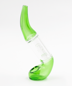 Shop PIPE - GLASS SHERLOCK PERCOLATOR LIME GREEN CLEAR MID SECTION in australian