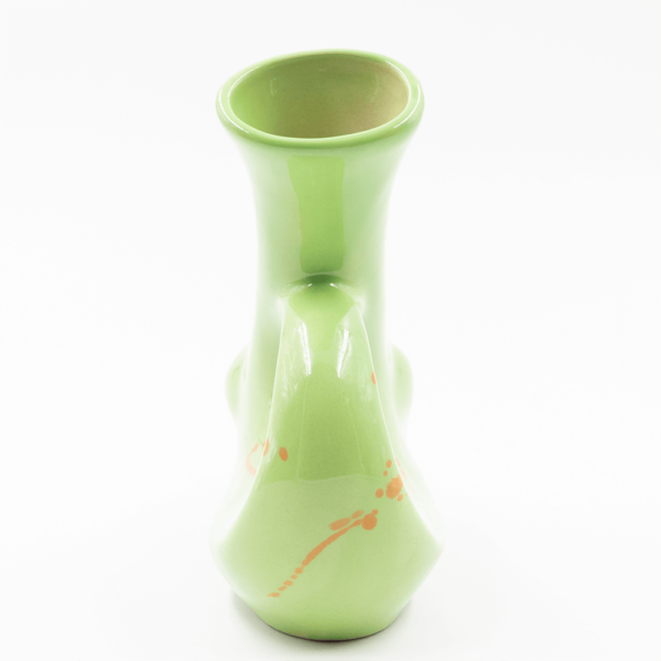 Shop Walking Man Ceramic Bong - Green (Orange Splatter) in australian