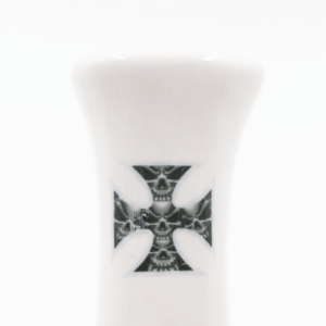 Shop Walking Man Ceramic Bong - White (Skull Cross) in australian