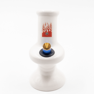 Shop Red Flames Small Grip Ceramic Bong in australian