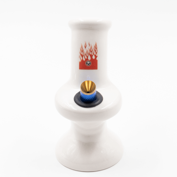 Shop Red Flames Small Grip Ceramic Bong in australian