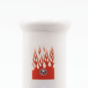 Shop Red Flames Small Grip Ceramic Bong in australian