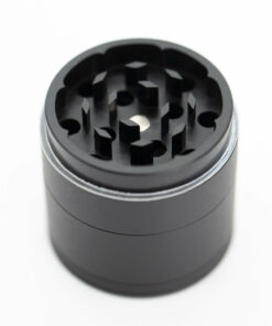 Shop Four-Part Aluminium Grinder with Removable Screen - Matte Black (43mm) in australian