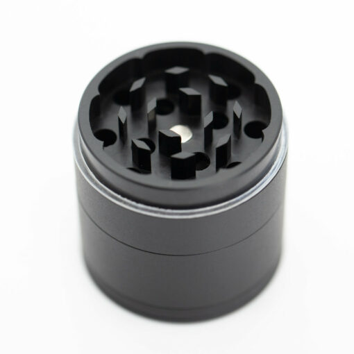 Shop Four-Part Aluminium Grinder with Removable Screen - Matte Black (43mm) in australian