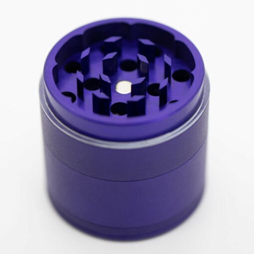 Shop Four-Part Aluminium Grinder with Removable Screen - Matte Blue (43mm) in australian