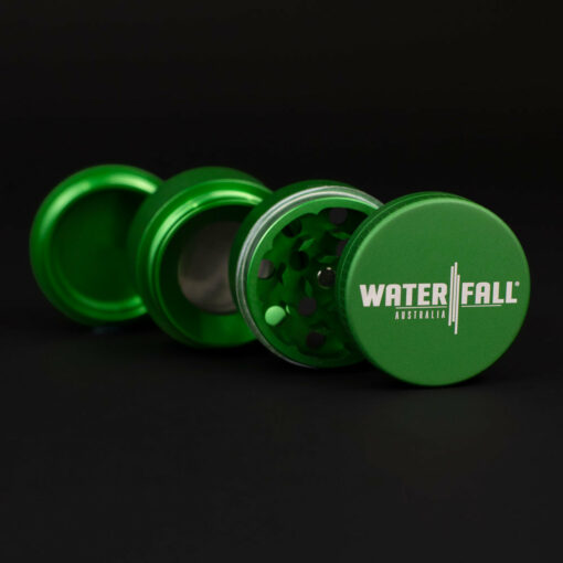 Shop Four-Part Aluminium Grinder with Removable Screen - Matte Green (43mm) in australian