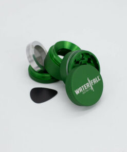 Shop Four-Part Aluminium Grinder with Removable Screen - Matte Green (43mm) in australian