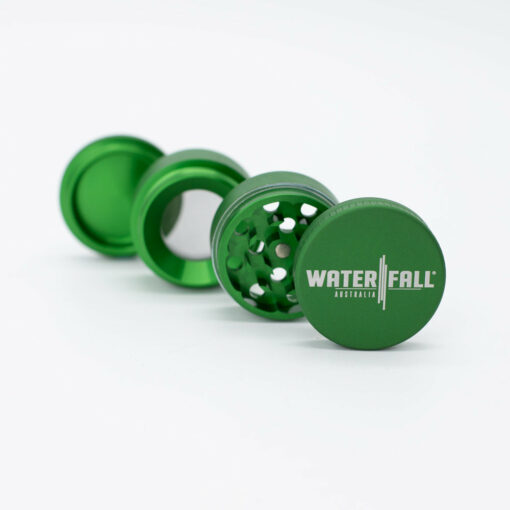 Shop Four-Part Aluminium Grinder with Removable Screen - Matte Green (43mm) in australian