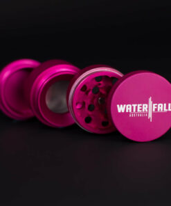 Shop Four-Part Aluminium Grinder with Removable Screen - Matte Pink (43mm) in australian