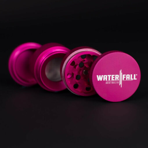 Shop Four-Part Aluminium Grinder with Removable Screen - Matte Pink (43mm) in australian