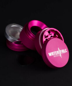 Shop Four-Part Aluminium Grinder with Removable Screen - Matte Pink (43mm) in australian