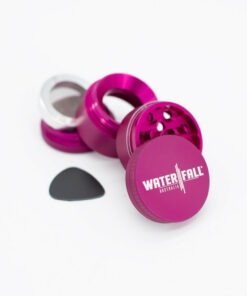 Shop Four-Part Aluminium Grinder with Removable Screen - Matte Pink (43mm) in australian