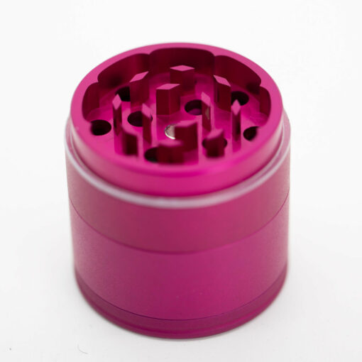 Shop Four-Part Aluminium Grinder with Removable Screen - Matte Pink (43mm) in australian