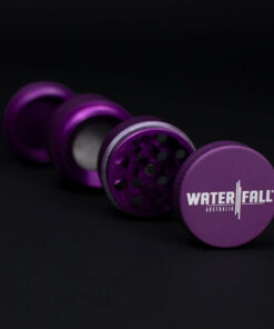 Shop Four-Part Aluminium Grinder with Removable Screen - Matte Dark Purple (43mm) in australian