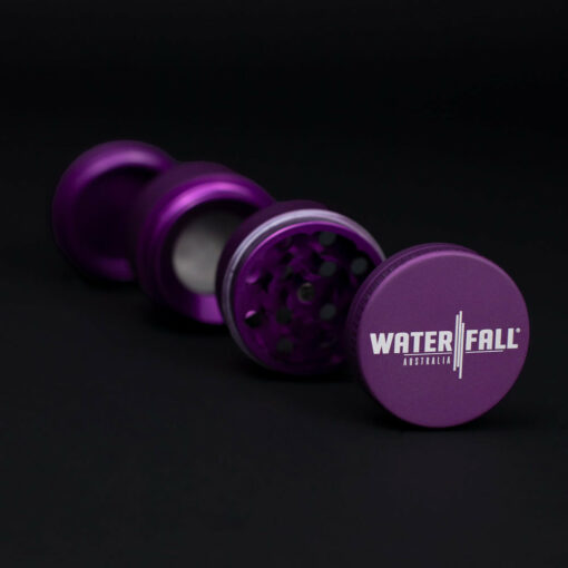 Shop Four-Part Aluminium Grinder with Removable Screen - Matte Dark Purple (43mm) in australian