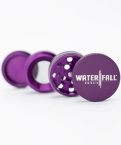 Shop Four-Part Aluminium Grinder with Removable Screen - Matte Dark Purple (43mm) in australian