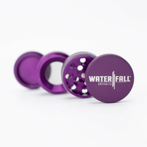 Shop Four-Part Aluminium Grinder with Removable Screen - Matte Dark Purple (43mm) in australian