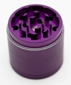 Shop Four-Part Aluminium Grinder with Removable Screen - Matte Dark Purple (43mm) in australian