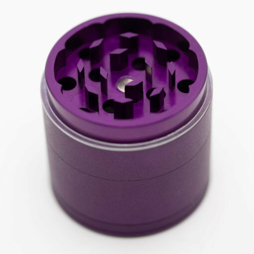 Shop Four-Part Aluminium Grinder with Removable Screen - Matte Dark Purple (43mm) in australian