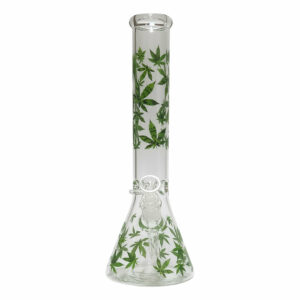 Shop Leaf Beaker Glass Bong in australian