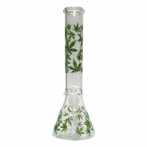 Shop Leaf Beaker Glass Bong in australian