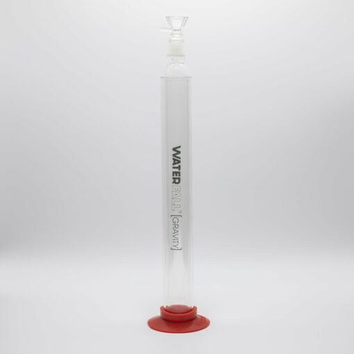 Shop WATERFALL GRAVITY GLASS PIPE 53CM RED BASE in australian