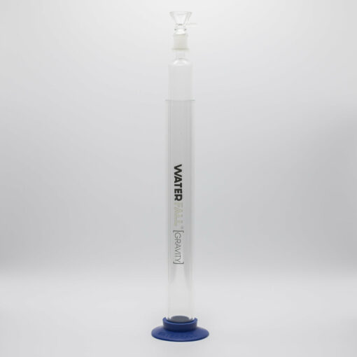 Shop WATERFALL GRAVITY GLASS PIPE 53CM BLUE BASE in australian