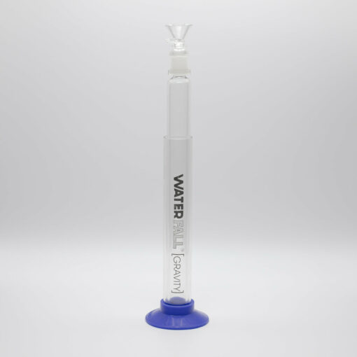 Shop WATERFALL GRAVITY GLASS PIPE 37CM BLUE BASE in australian