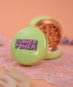 Shop Flower Power Ceramic Grinder - Green in australian