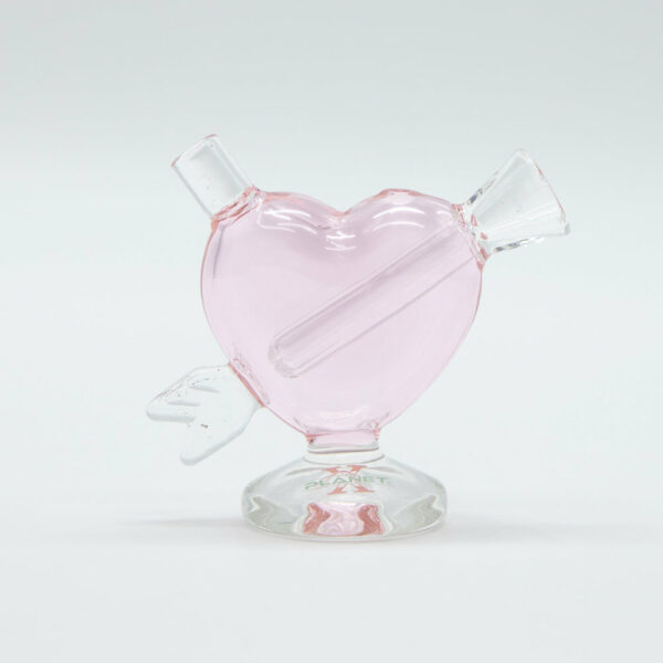 Shop Cupids Heart-Shaped Pink Bubbler in australian