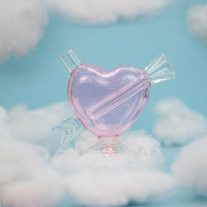 Shop Cupids Heart-Shaped Pink Bubbler in australian