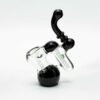 Shop Glass Bubbler - Black with Green Dots in australian