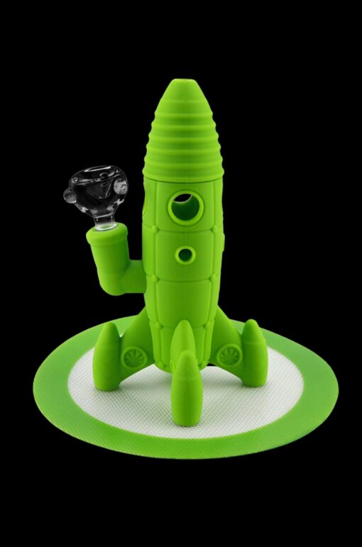 Shop Cloud 8 Rocket Ship Silicone & Glass Water Pipe in australian